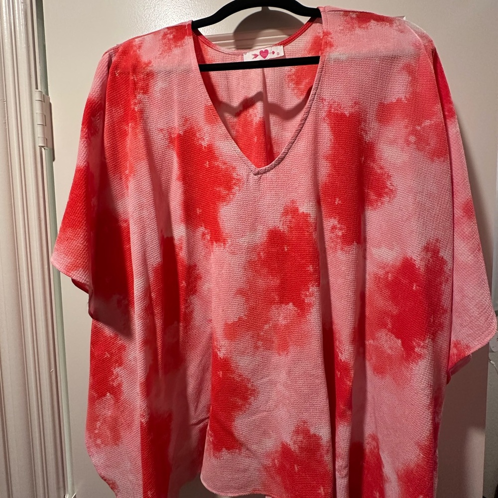 Buddy Love North Tunic Pink and Red Top
